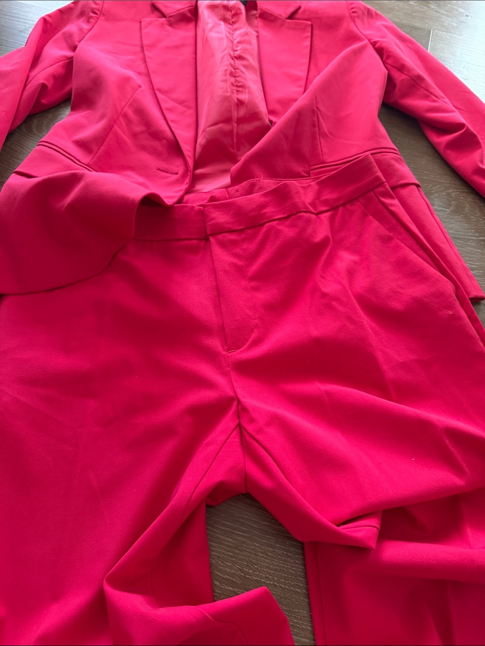 Zara Hot Pink Tailored Blazer & Pant Set - Picture 2 of 6